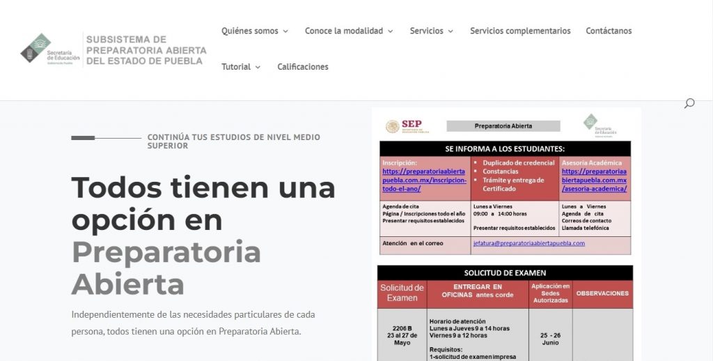 Prepa Abierta Puebla: Inscripción y Becas 2022 1